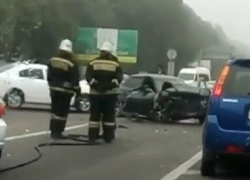 Серьезное ДТП с «Нивой» и «Приорой» спровоцировало многокилометровую пробку в Пятигорске