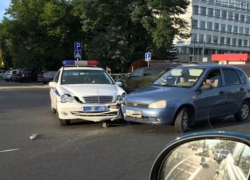 В Ставрополе произошла авария с участием сотрудников ДПС