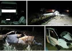 Двое погибли в жуткой аварии из трех грузовых автомобилей на трассе Ставрополья