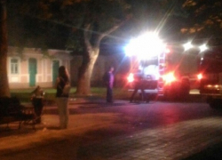 Здание горело на центральной улице Ставрополя