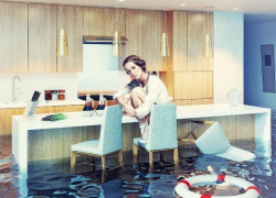 В Ставропольском военном городке затопило более 5 этажей многоэтажки