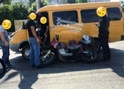 Маршрутка сбила мотоциклиста на перекрестке в Ставрополе