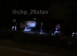  Последствия ДТП с перевернутым авто в Ставрополе попали на видео