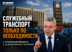 «Ситуация очень плохая»: ограничить служебный транспорт чиновникам ради экономии топлива призвали на Ставрополье