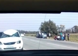 Белая "Приора" сбила насмерть сотрудника ГИБДД под Ставрополем, - очевидцы