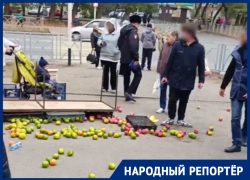 Бандитские методы за торговлю без разрешения в Ставрополе попали на видео