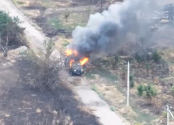 Ставропольские десантники поразили бронеавтомобиль и бойцов ВСУ беспилотниками