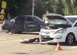 "Десятка" из соседнего региона пыталась "проскочить" и столкнулась с "Солярисом" в Ставрополе