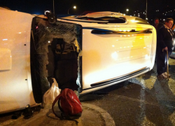 На Ставрополье опрокинулась пассажирская Газель