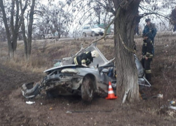 Ставропольчанка на «Опеле» «вылетела» с трассы и погибла после жесткого столкновения с деревом 
