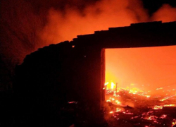 В Ставропольском крае сгорела животноводческая ферма