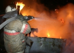 Сауна горела на окраине Ставрополя