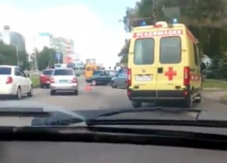 Сразу пять машин столкнулись в серьезной аварии на проспекте Кулакова в Ставрополе