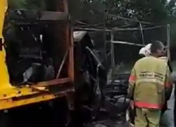 Водитель "ГАЗели" сгорел заживо в страшной аварии на Ставрополье 