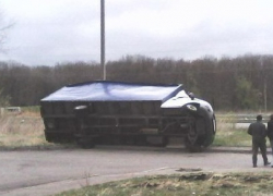 В Ставрополе ветром переворачивает фуры