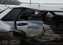 Тройное ДТП с пятью пострадавшими на Ставрополье попало на видео