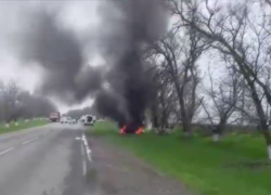 Ставропольцы помогли выбраться мужчине из горящего автомобиля