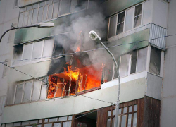 В центре Ставрополя горела многоэтажка