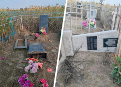 Пьяный мужчина опрокинул 13 надгробий и сломал деревянный крест на кладбище в Ставропольском крае
