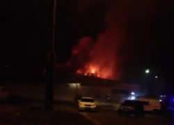 Тапочный цех горел в Кисловодске ночью