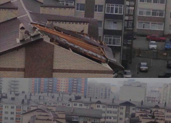 С дома в северо-западном районе Ставрополя снесло крышу