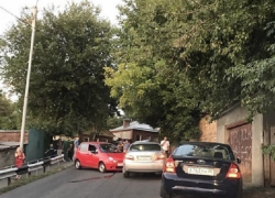 Авария на Кавалерийской спровоцировала пробку в центре Ставрополя