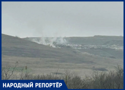 Второй день горит мусорный полигон на окраине Ставрополя