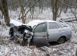 Водитель «Приоры» погиб в лобовом ДТП с «Киа» на трассе под Ставрополем 