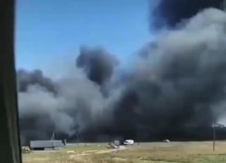 В Ставрополе на Ташле загорелась трава