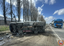 Водитель Газели снес опору ЛЭП на Северном обходе в Ставрополе