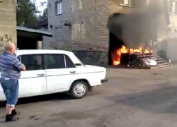 Сильный пожар произошел в бывшем ресторане «Зодиак» в Ставрополе