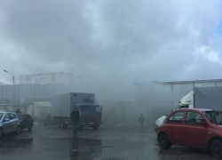 Один человек пострадал в пожаре на овощебазе в Ставрополе