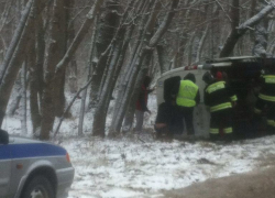 На Ставрополье перевернулась пассажирская "Газель"