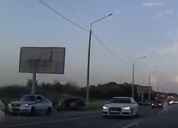    Две «десятки» столкнулись лоб в лоб на подъезде к Ставрополю