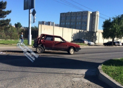  КамАЗ сделал из "девятки" "восьмерку" на проспекте Кулакова в Ставрополе