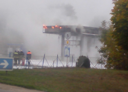 В Ессентуках произошел пожар на АЗС "Газпром"