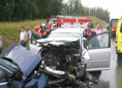 Иномарки и отечественная машина попали в крупное ДТП на Ставрополье