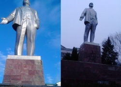 В Новопавловске вандалы осквернили памятник Ленину и Дом культуры