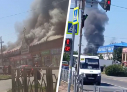 Пламя охватило 1,5 тысячи квадратных метров в магазине Михайловска: видео
