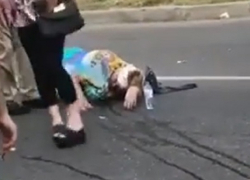 Появились кадры со сбитой женщиной в Пятигорске 