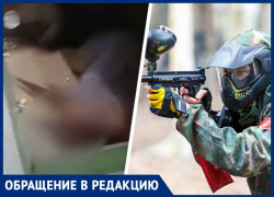 Белок в парке расстреливают из пейнтбольного пистолета в Ставрополе