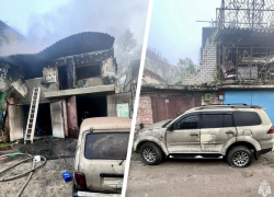 Ночной пожар в гаражах Ставрополя уничтожил 3 автомобиля и мототехнику