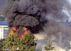 Устанавливаются причины пожара в сауне "Водолей" в Ессентуках