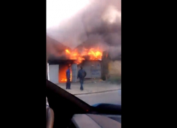 В Ставрополе пожар на улице Серова