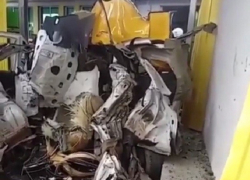 "Легковушку" разорвало на части от взрыва на заправке в Ставропольском крае