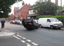 В опрокинувшемся автомобиле на Ставрополье пострадали 4 человека