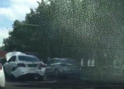 Серьезная авария с двумя иномарками на Кулакова стала причиной большой пробки в Ставрополе