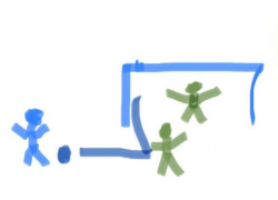 «Не успел заснять»: креативным рисунком на скорую руку отчитались о голе в ставропольском ФК