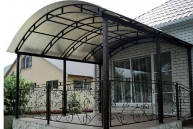 Металлические навесы под ключ. «METALLOKON»