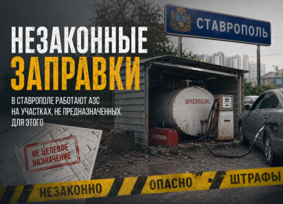 Бочки с газом вместо магазинов и складов: заправки на землях не по назначению нашли в Ставрополе и Михайловске